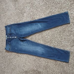 High Rise Dark Wash Skinny Jeans